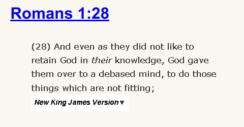 Romans 1:28