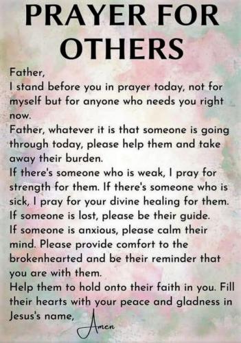 121722 - Prayer for others