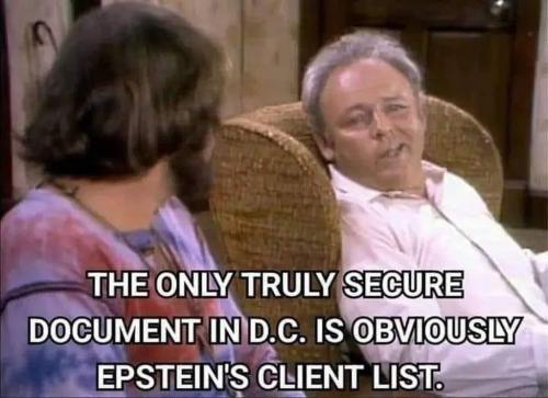Archie Bunker, Jeffrey Epstein - Washington DC Client Listing