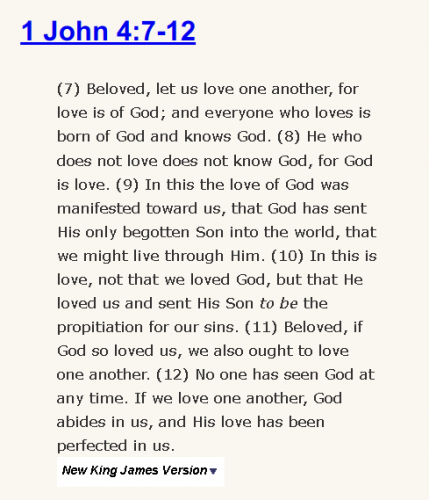 1 John 4:7-12
