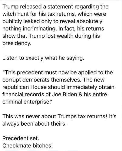 RO Trump tax returns a