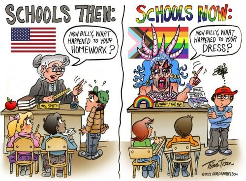 LGBT, Public School, Groomers - Then vs Now