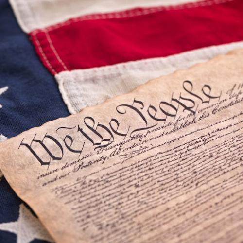 Flag - With the Constitution