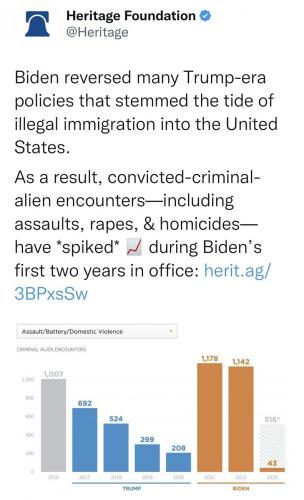 DEMOCRAT INCREASE IN ILLEGAL IMMIGRATION
