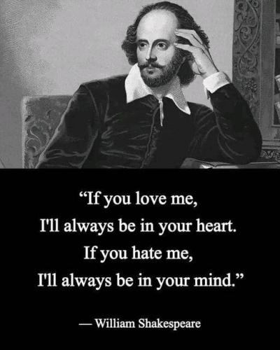 William Shakespeare -- heart, mind