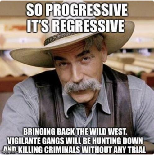SO progress it's regress