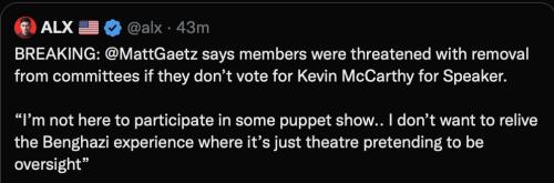 Gaetz no McCarthy