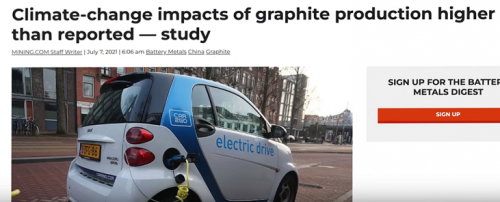 #graphite production hurts the climate