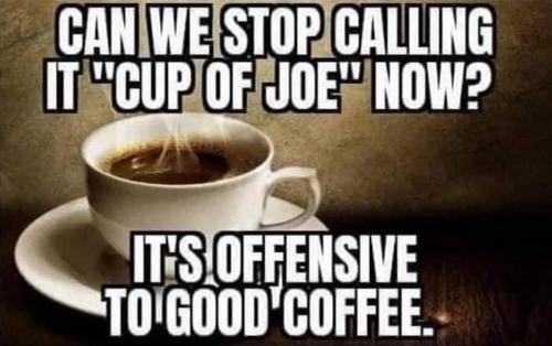 M Offensive to coffee