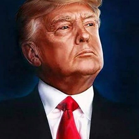 = CLOSE UP ON PPRESIDENT TRUMP