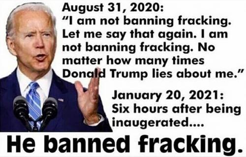 Banned fracking