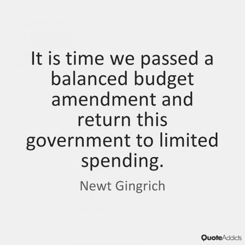 M balance budget