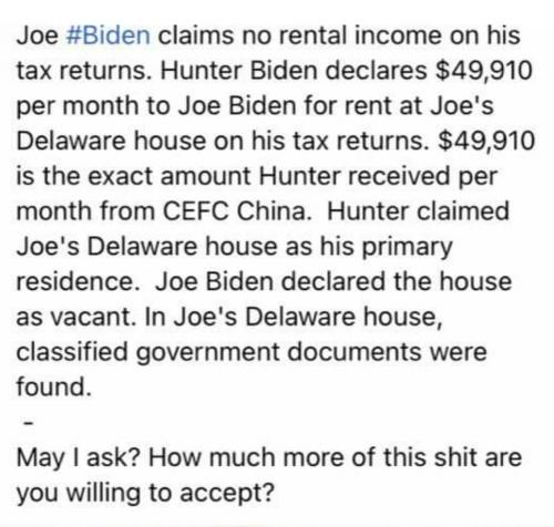 Bidens moey laundry