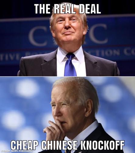 Cheap Chinese Knockoff Biden