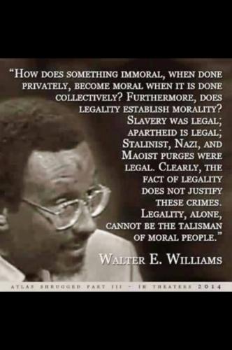Walter E. Williams -- Collectivism, Moral, Legal