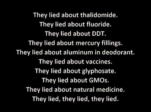 They lied