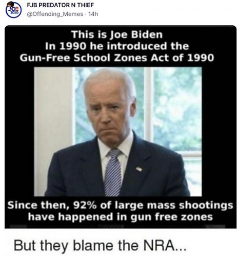 Biden '90 gun free zones