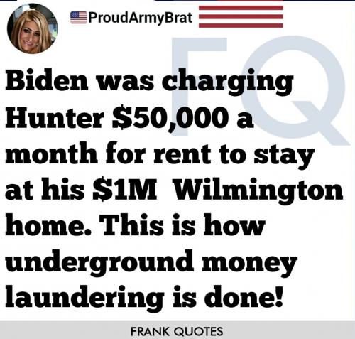 Biden 50K a month