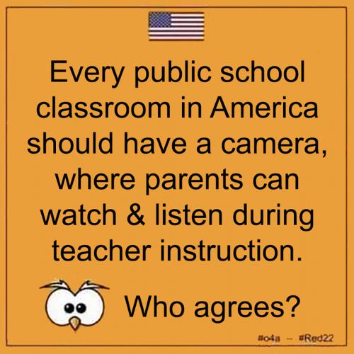 USA camera in classroom