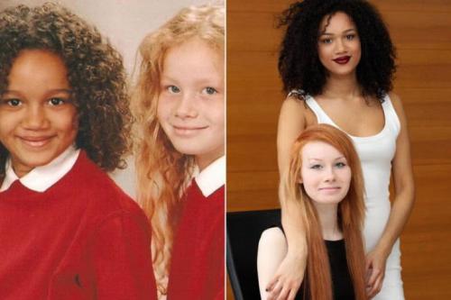 Twin Biracial Sisters -- White Father, half-Jamaican Mother