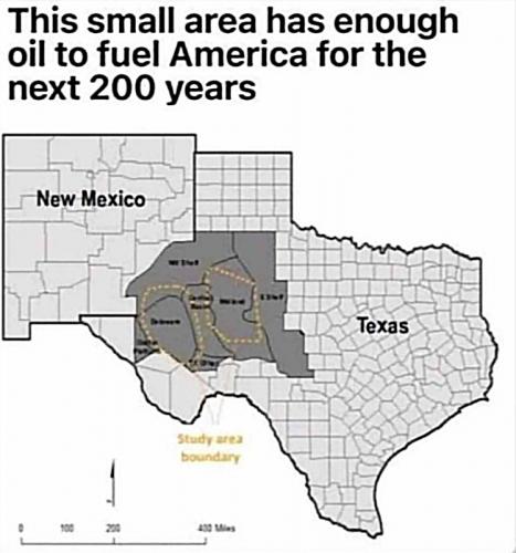 TX oil good for 200 years