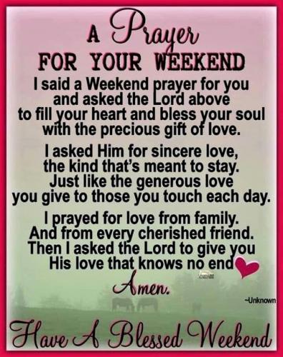 012023 - For your weekend