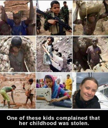 Greta Thunberg  -- Which Kid's Life was stolen