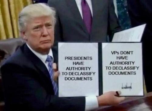 can not declassify documents Biden