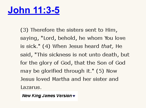 John 11:3-5