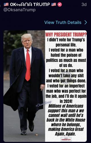 WHY PRESIDENT TRUMP