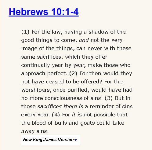Hebrews 10:1-4