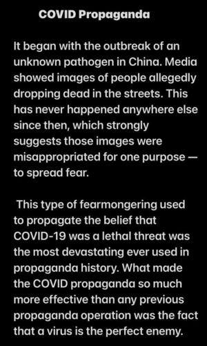 M COVID propaganda