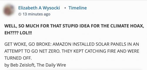 Amazon solar turned off.