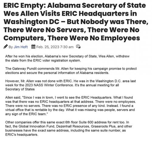 Alabama SOS & ERIC
