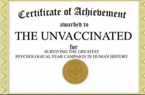 unvaxxed award