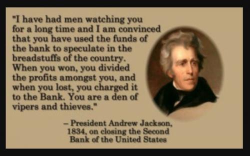 Andrew Jackson -- Bankers1