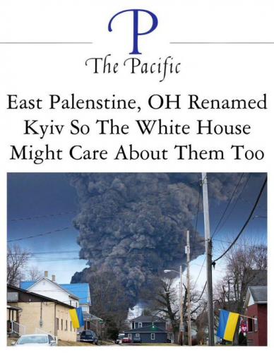 Biden Abandons East Palestine Ohio