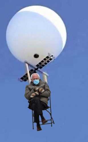 Chinese Bernie Balloon