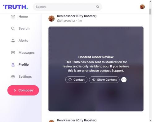 Ken Kassner -- Censorship post