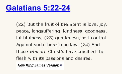 Galatians 5:22-24
