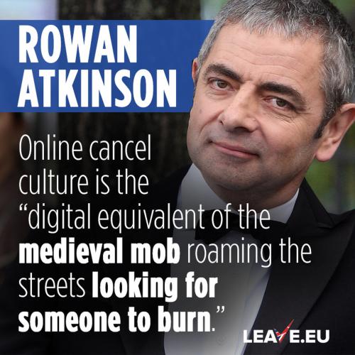 Rowan Atkinson 'Mr. Bean', Cancel Culture -- Medieval Mob