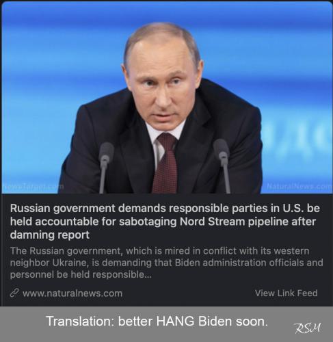 Putin - hang Biden