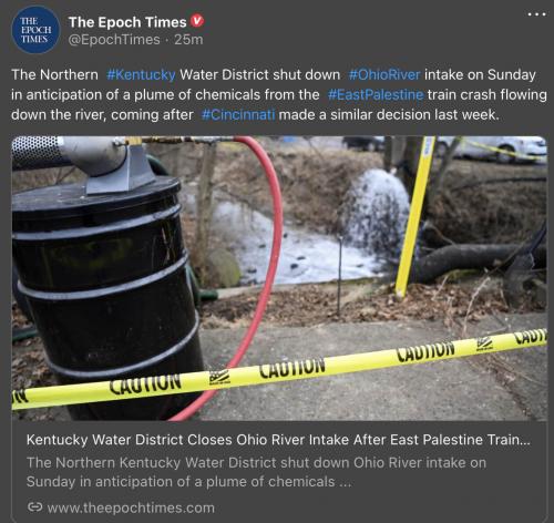 Kentucky water shut OH