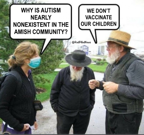 COVID, Autism -- Amish No TV No Vaccination