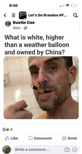 Hunter, Balloon, China CCP