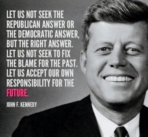 JFK, Democrat, Republican -- Right Answer, Responsibility