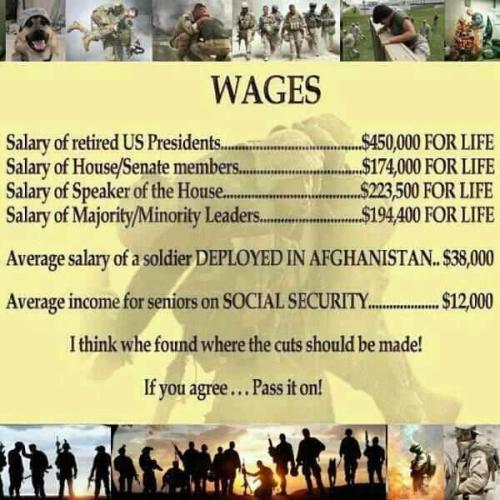 Government -- Politician vs Military Pay Retirement
