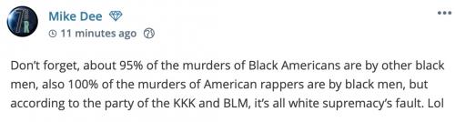 black murder black