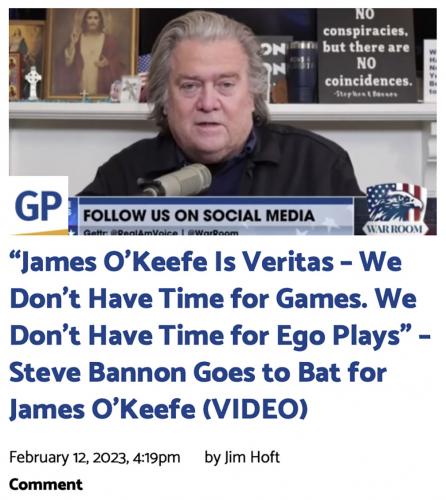 Bannon on O'Keefe