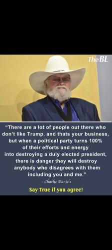 Charlie Daniels, Trump
